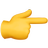 Pointing right emoji